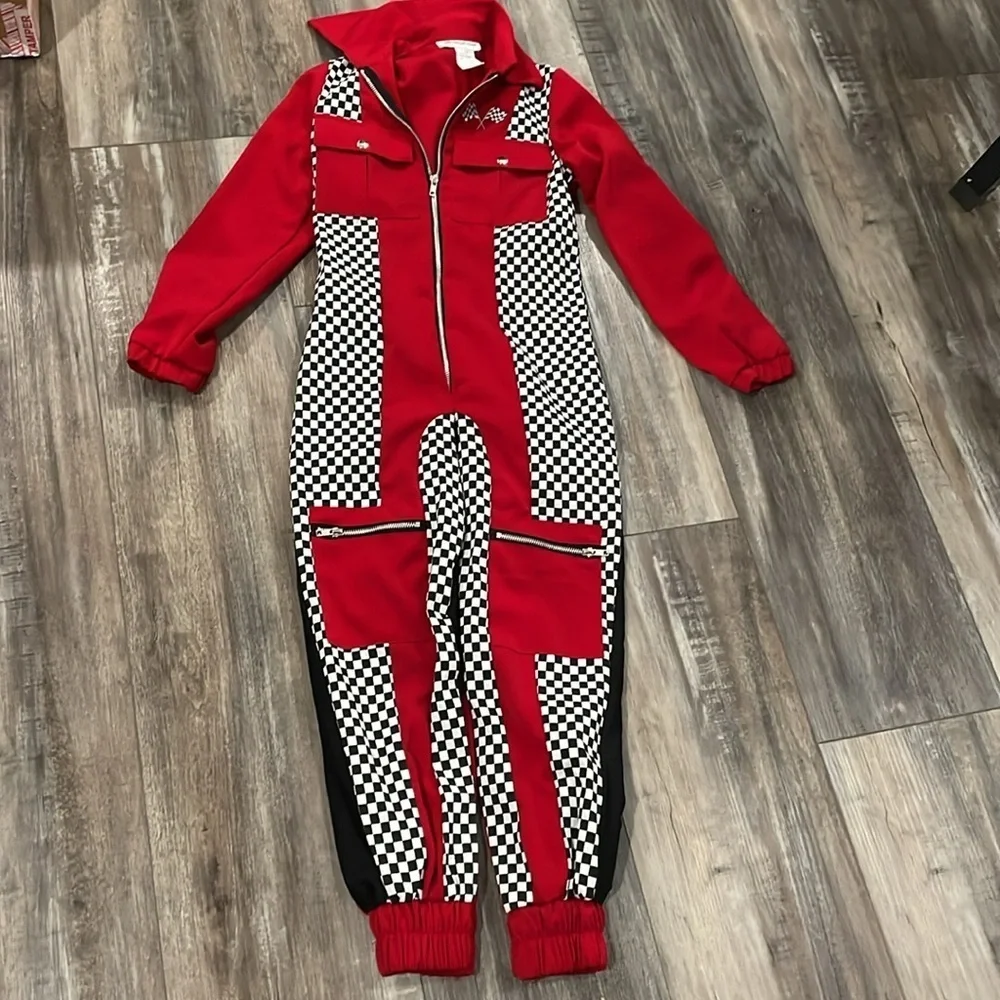 Racing Red jumpsuit costume child large